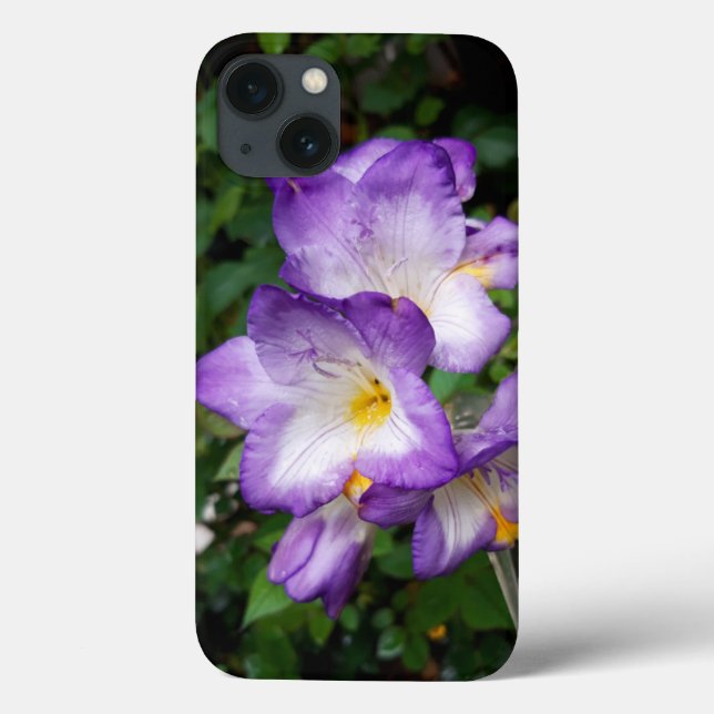 Purple Freesia Flowers Case-Mate iPhone Case (Back)