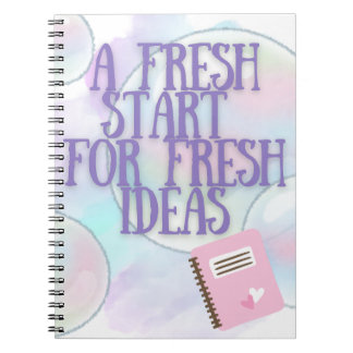 Purple Fresh Start Notebook for Writers