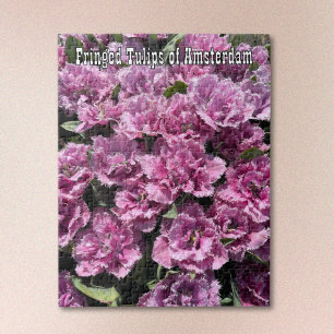 Purple Fringed Tulips of Amsterdam Jigsaw Puzzle