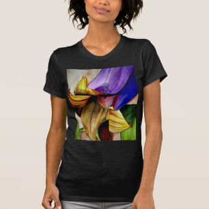 Purple Fritillary flower original art watercolor T-Shirt