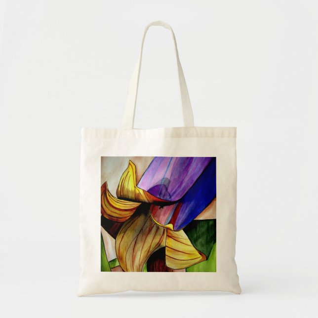 Purple Fritillary flower original art watercolor Tote Bag (Front)