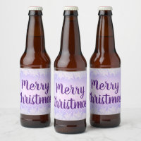 Purple frost Merry Christmas