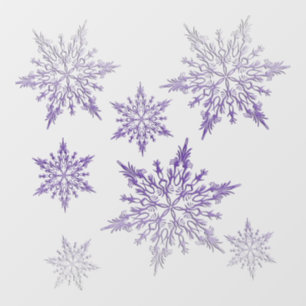 Purple Frost Window Cling