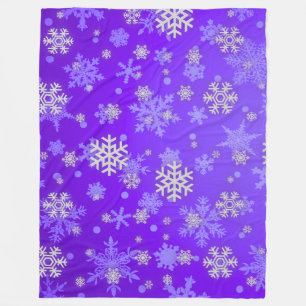 Purple Frosted Elegance Fleece Blanket