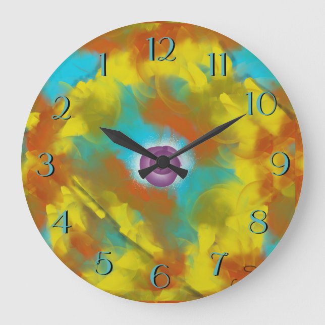 Purple Fruit   Backward Clock (Front)