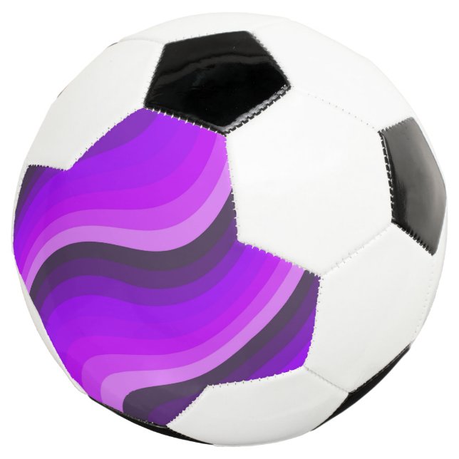 Purple Funky  Soccer Ball (Three Quarter)