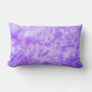 Purple Fur Frenzy Lumbar Pillow