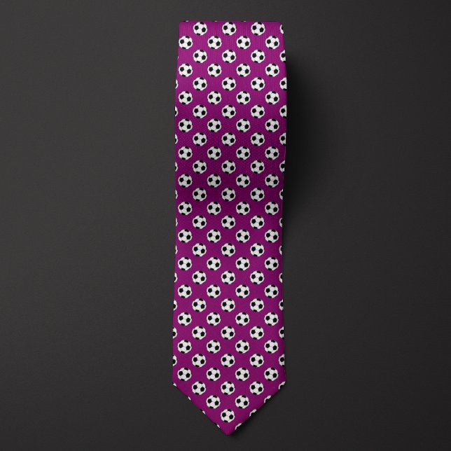 Purple Futbol Soccer Ball Tie (Creator Uploaded)
