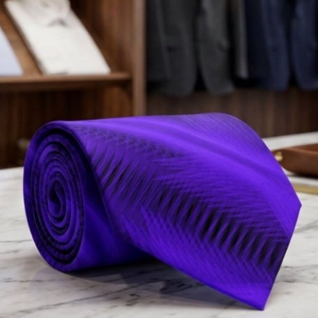 Purple Futuristic Abstract Diagonal Pattern Art Tie (Creator Uploaded)