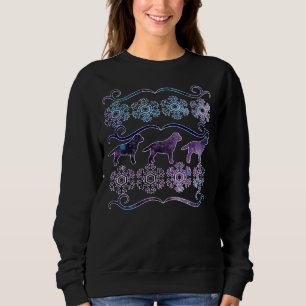 Purple Galactic Labrador Ugly Christmas Sweater