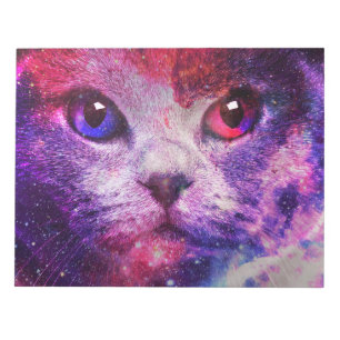 Purple Galaxy Cat  Notepad