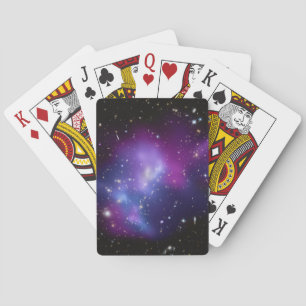 Purple Galaxy Celestial Space Photo Playing Cards