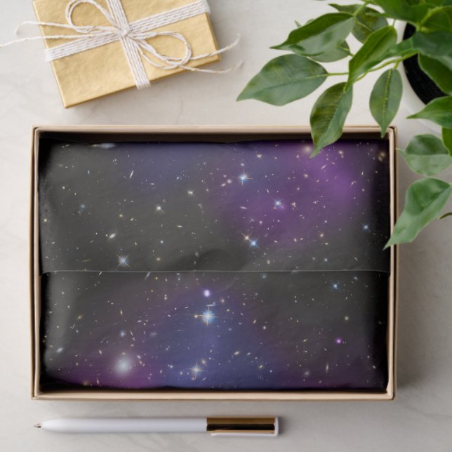 Purple Galaxy Cluster Celestial Tissue Paper (Gift)