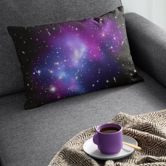 Purple Galaxy Cluster Decorative Pillow (Creator Uploaded)