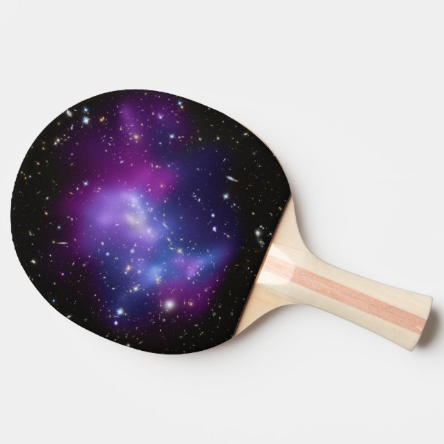 Purple Galaxy Cluster Ping Pong Paddle (Side)