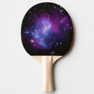 Purple Galaxy Cluster Ping Pong Paddle