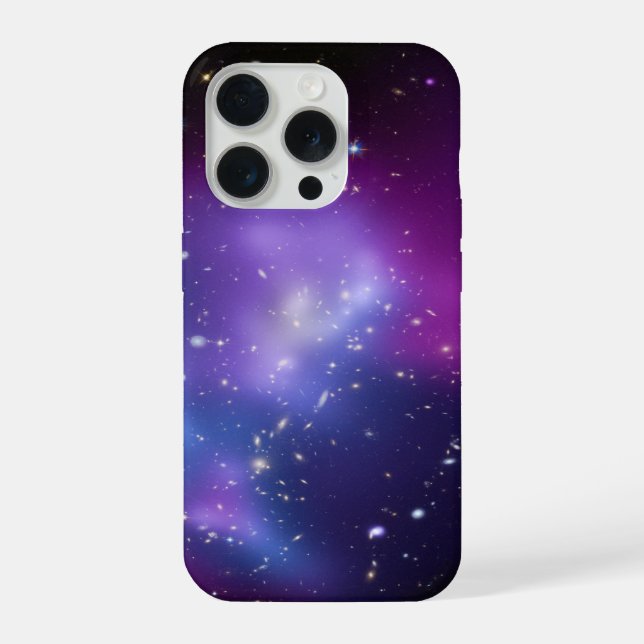 Purple Galaxy Cluster Space Image iPhone Case (Back)