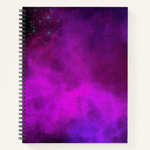 Purple Galaxy Cosmos Beautiful Notebook