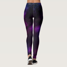 Purple Galaxy Ombre leggings marque Waveline