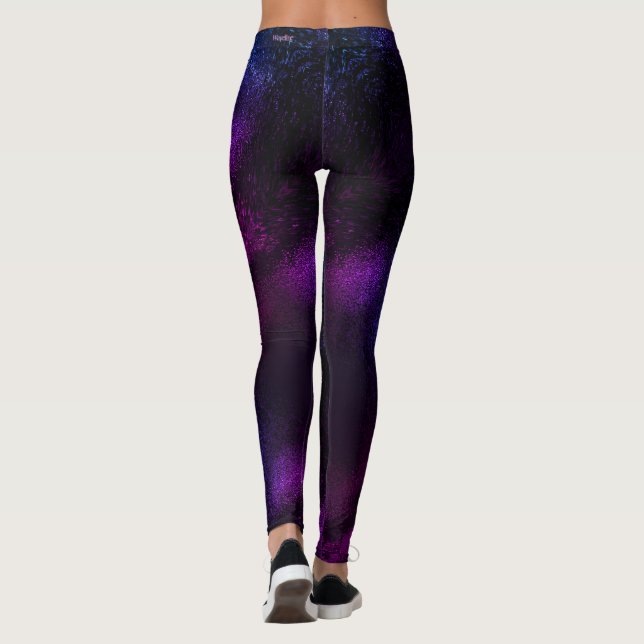 Purple Galaxy Ombre leggings marque Waveline (Dos)