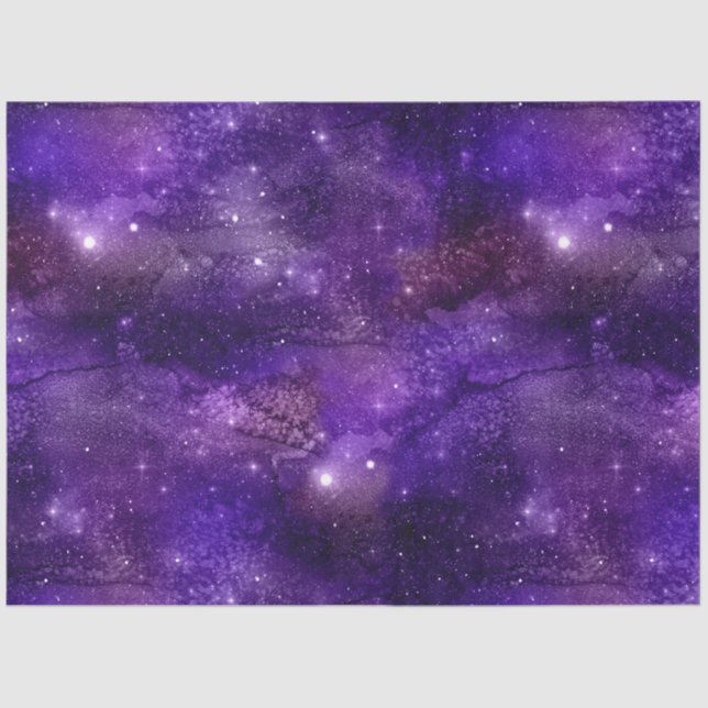 Purple Galaxy Series Design 4 Tissue Paper (Front)