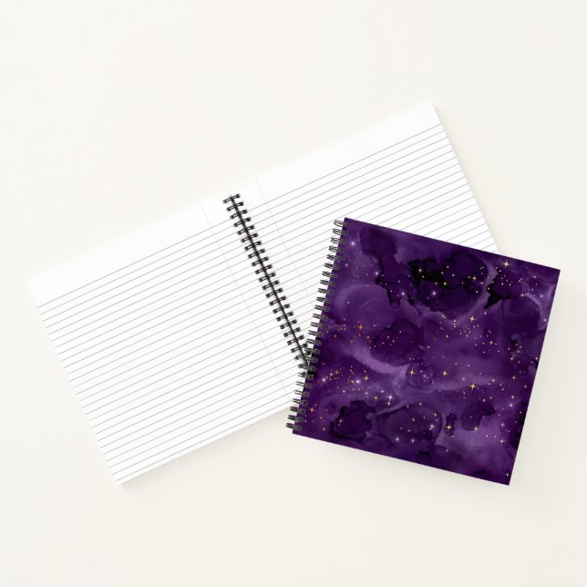 Purple Galaxy Series Design 8 Notebook (Inside)