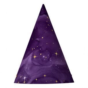 Purple Galaxy Series Design 8  Party Hat