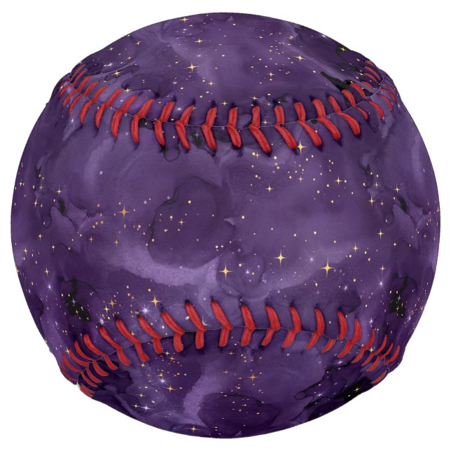 Purple Galaxy Series Design 8 Softball (Front)