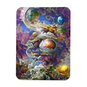 Purple Galaxy Solar System Magnet
