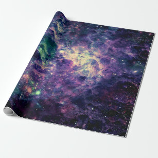 Purple Galaxy Space Rock Cool Wrapping Paper