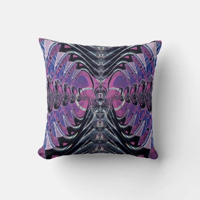 Purple Galaxy Throw Pillow (Front)