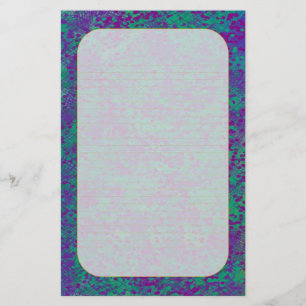 "Purple Garden" Fine Lined Stationery