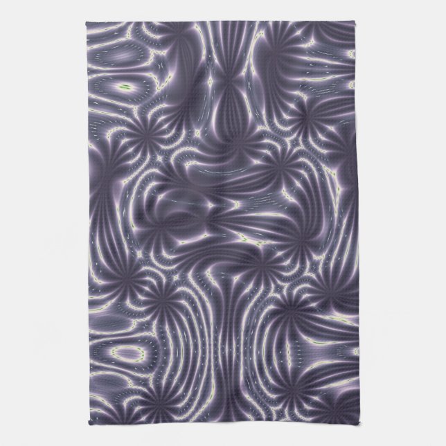 Purple Garden Kitchen Towel (Vertical)
