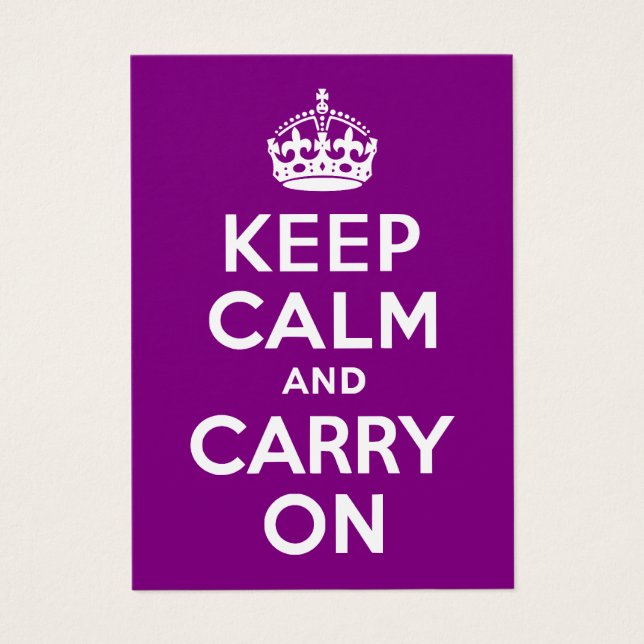 Purple Gardez le calme et continuer (Devant)
