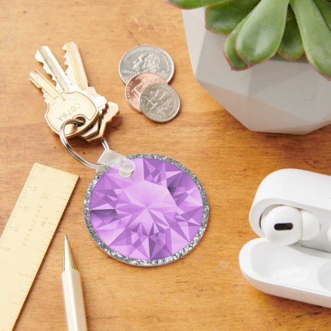 Purple Gem Keychain (Desk)
