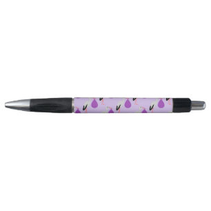 Purple gender neutral Baby Stork Patterned Pen
