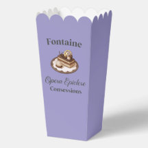 Purple Genshin Impact Fontaine Popcorn Favour Box