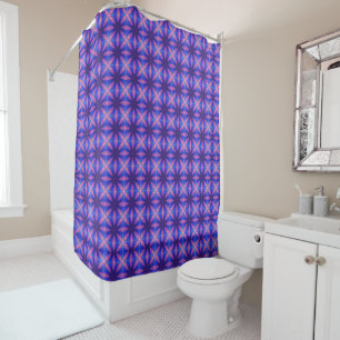 PURPLE GEOMETRIC ABSTRACT TILES 