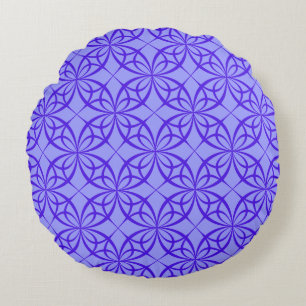 Purple geometric circles pillow