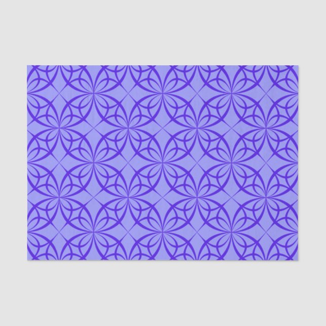 Purple geometric circles tissue paper (Front)