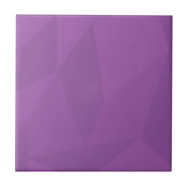 Purple, geometric, cool, trendy, modern simple art tile (Front)