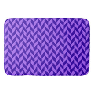 purple Geometric Pattern Bath Mat