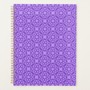 Purple Geometric Seamless Pattern Planner