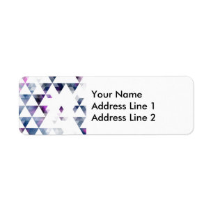 Purple Geometric Triangle Art