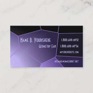 Purple Geometry Business Card