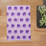 Purple Geranium Flower Seamless Pattern on Kitchen Towel<br><div class="desc">Seamless pattern of purple Geranium flower printed on kitchen towel. Floral design kitchen towel for lovers of flowers or nature.</div>