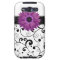 Purple Gerbera Daisy Black & White Scroll