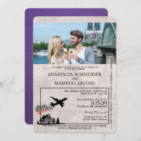Purple Germany Passport Wedding
