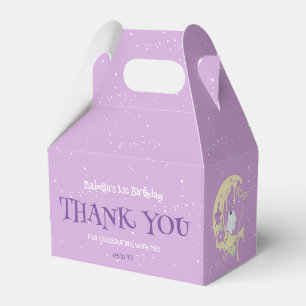 Purple Ghost Spooky One Halloween First Birthday Favor Box