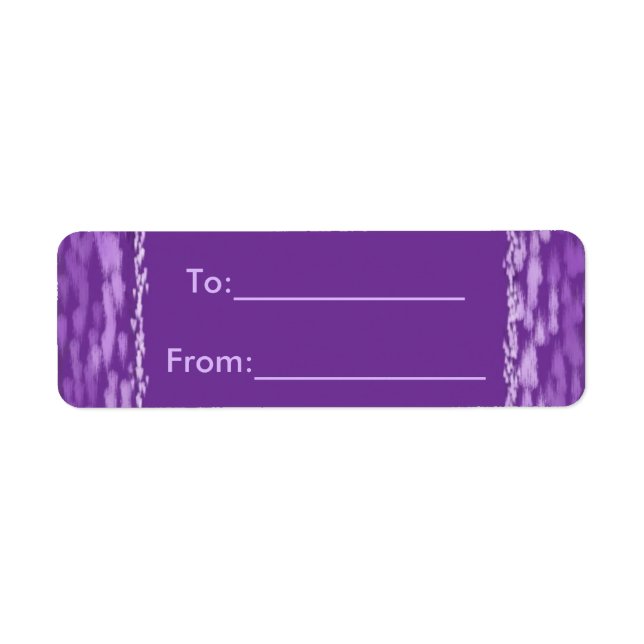 Purple Gift Label (Front)